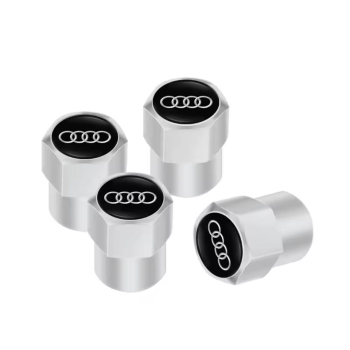 Nakrętki na wentyle kapturki aluminiowe komplet 4 szt